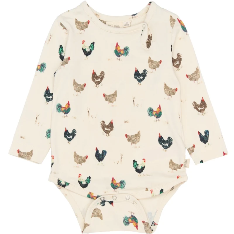 Petit Piao Eggnog Rooster AOP PPStar L_S Body