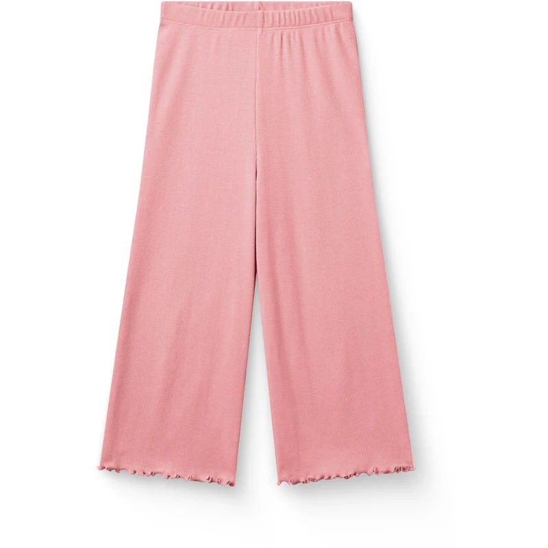 COPENHAGEN COLORS Pink Modal Rib Wide Bukser