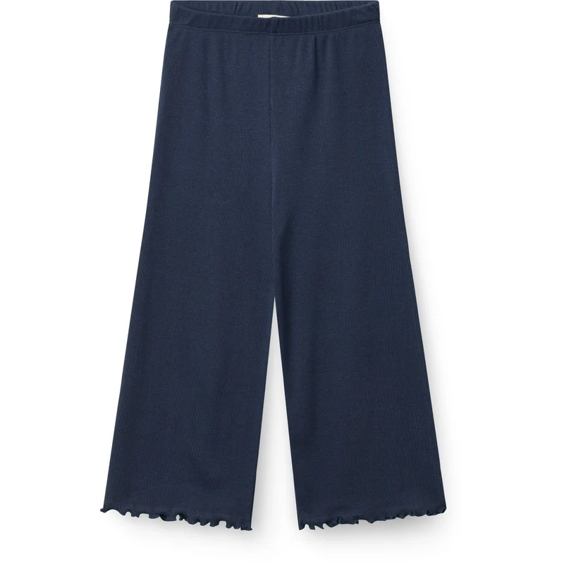 COPENHAGEN COLORS Navy Modal Rib Wide Bukser
