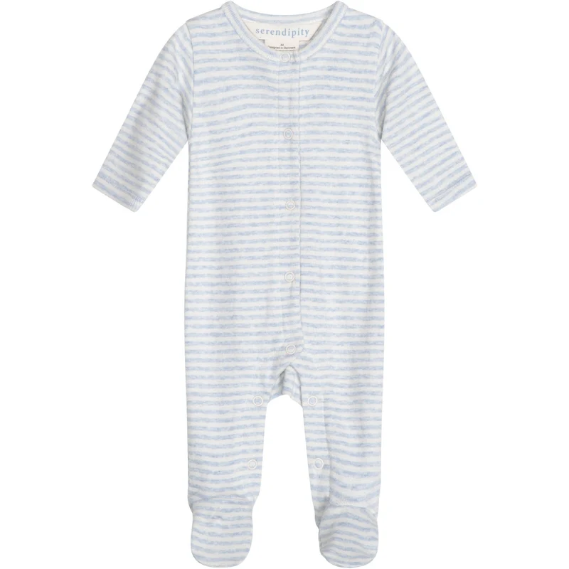 Serendipity Mist/Offwhite Newborn Stripe Drakt