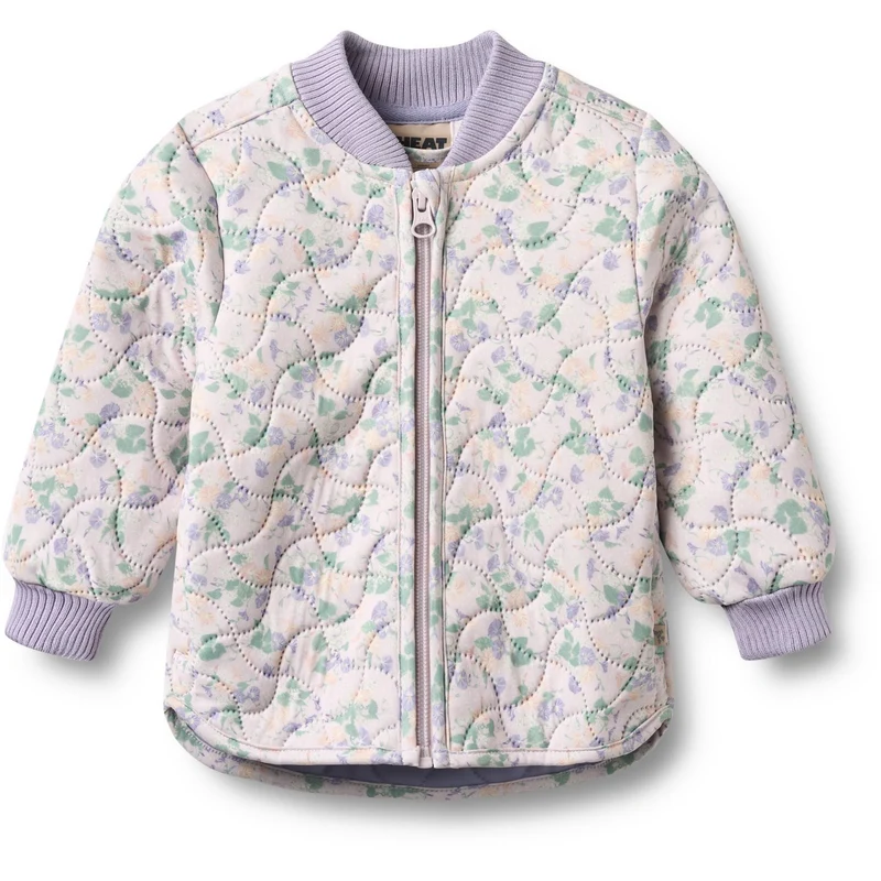 Wheat Purple Light Petunias Thermo Jacket Loui