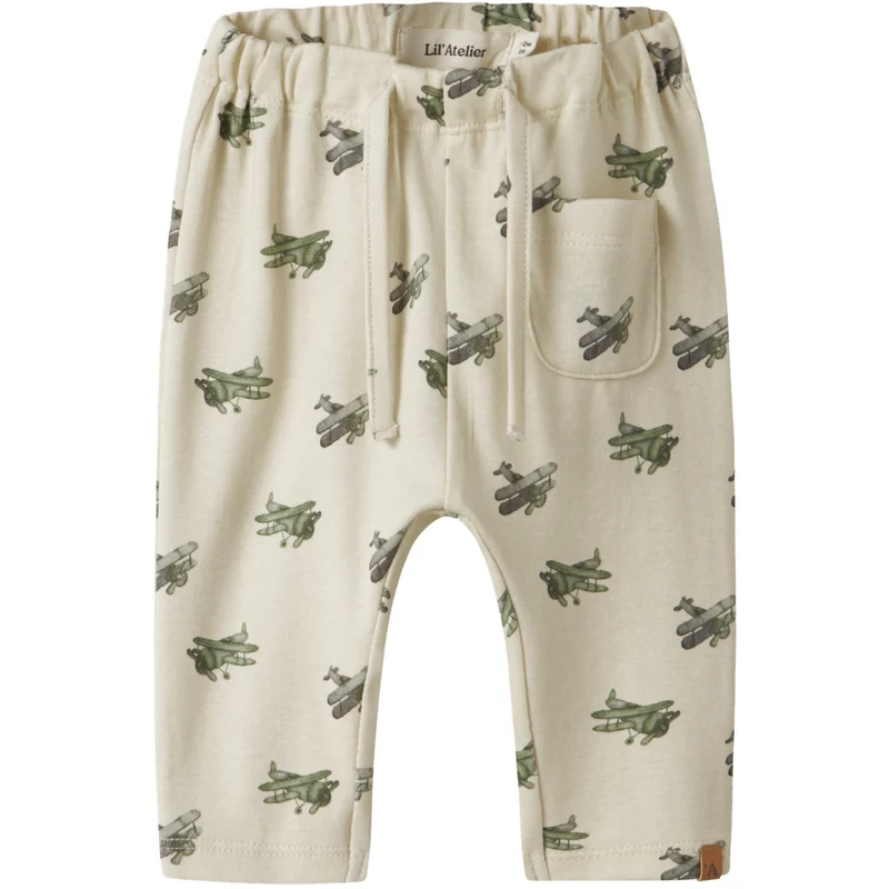 Lil'Atelier Coconut Milk Airplane Nbmlayo Geu Loose Bukser Lil