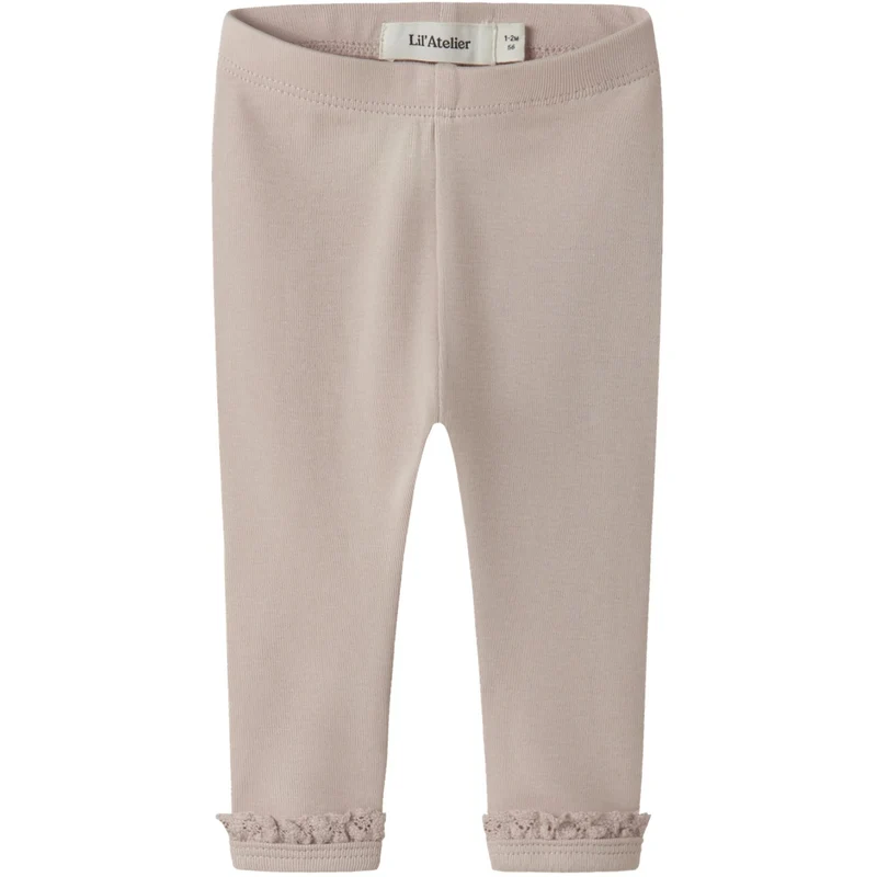 Lil'Atelier Peach Whip Nbflayo Sup Slim Leggings Solid Lil