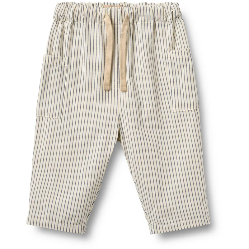 Wheat Dark Blue Stripe Bukser Arne