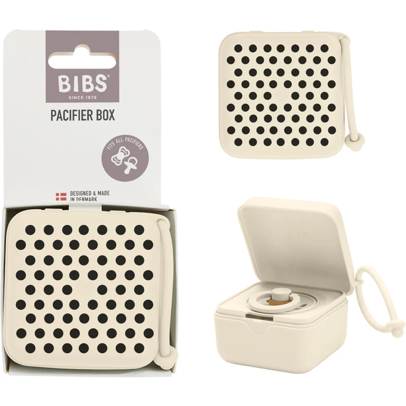 Bibs Ivory Black Studio Smokk Box Polka Ivory Black