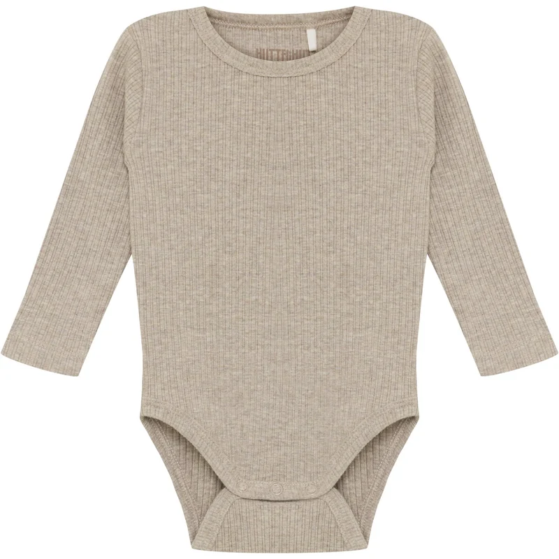 Huttelihut White Pepper Melange Body Ls Rib