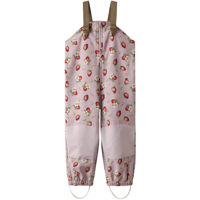Name It Keepsake Lilac Strawberry Nmfalfa08 Softshell Smekke Bukser Aop Fo