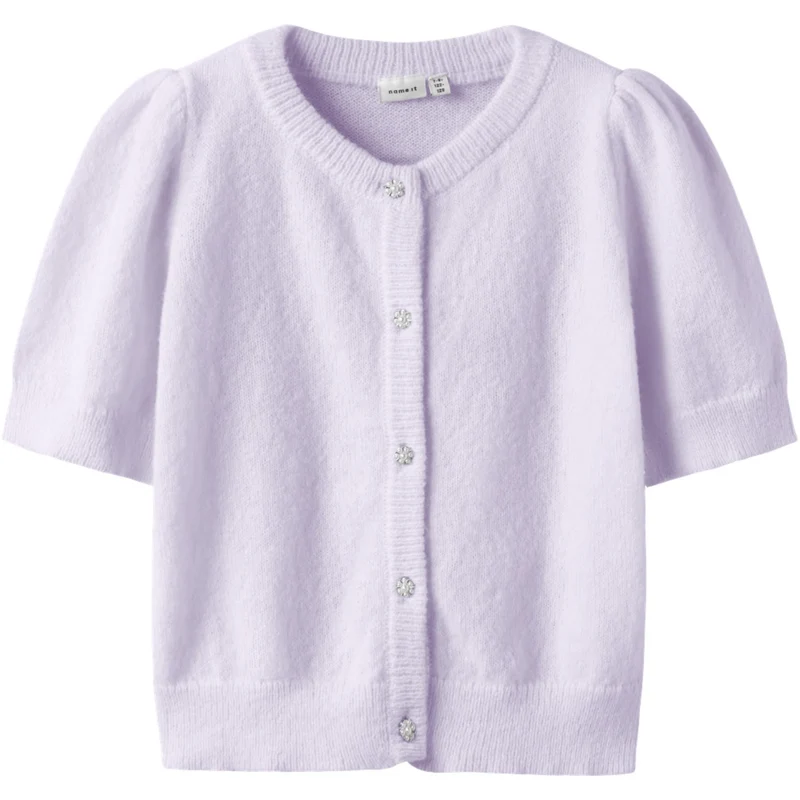 Name It Lavender Fog Nkfnabeth 2/4 Sl Strikk Card