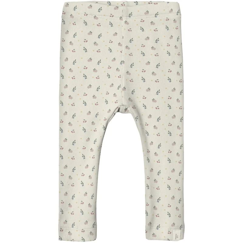 Lil'Atelier Coconut Milk Small Flower Nbfgago Slim Leggings Lil Noos