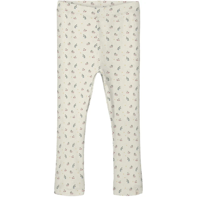 Lil'Atelier Coconut Milk Small Flower Nmfgago Slim Leggings Lil Noos