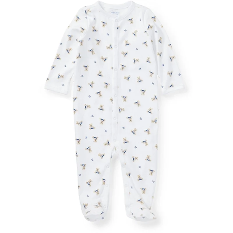 Ralph Lauren Baby Boy Heldrakt White/Blue Multi