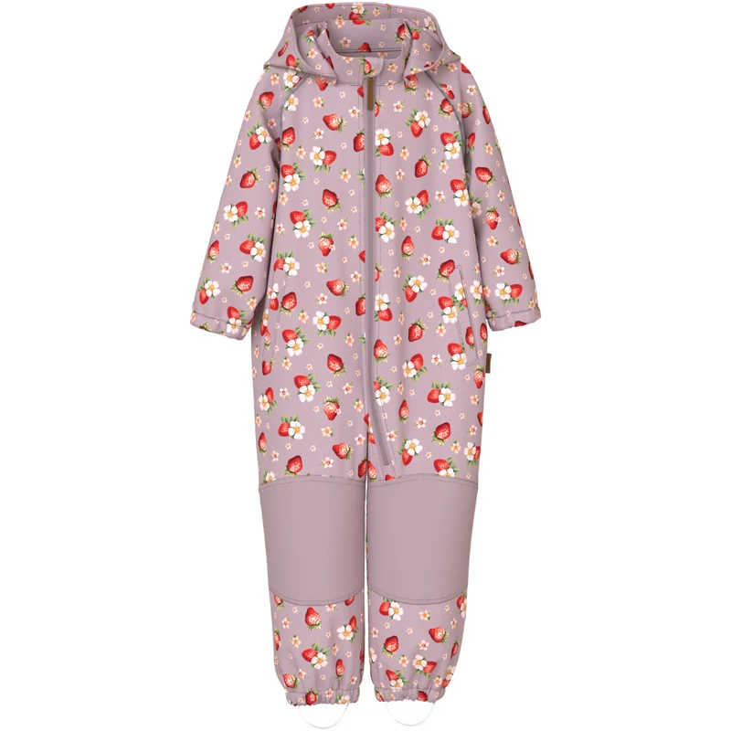 Name It Keepsake Lilac Strawberry Nmfalfa08 Softshell Drakt Aop 1Fo Noos