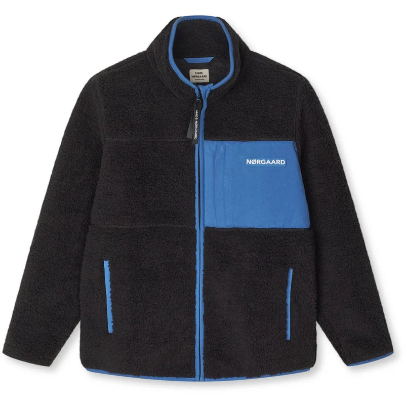 Mads Nørgaard Jet Black Teddybjørn Fleece Jeffo Jakke