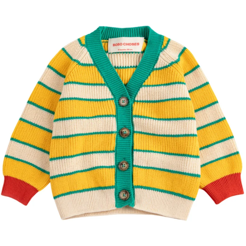 Bobo Choses Multicolor Bc Striped Cardigan