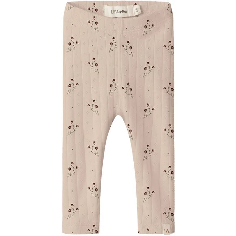 Lil'Atelier Novelle Peach Flower Nbfrachello Ria Slim Leggings Lil