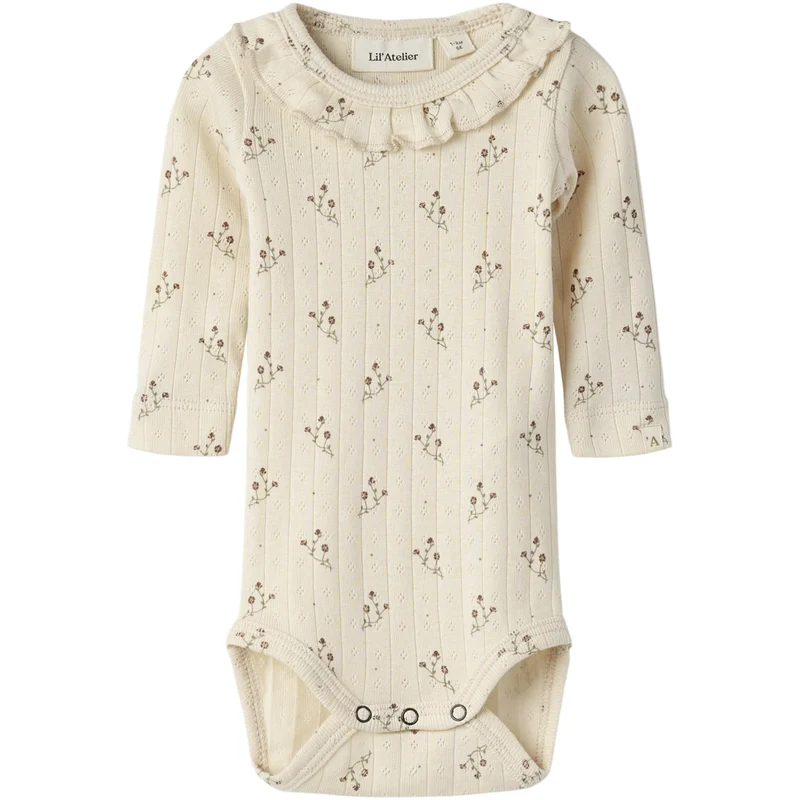 Lil'Atelier Novelle Peach Flower Nbfrachello Ria Ls Slim Body Lil