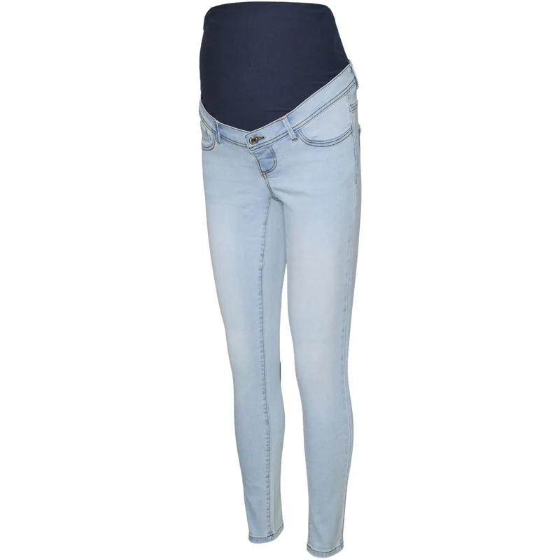 Vero Moda Maternity Light Blue Denim Vmmtanya S Piping Jeans Vi352 Ga Noos "34
