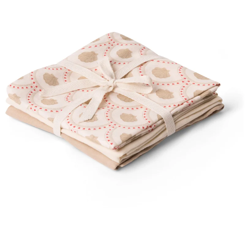 That's Mine Block Shell Bora Muslin Cloth 3-Pakning