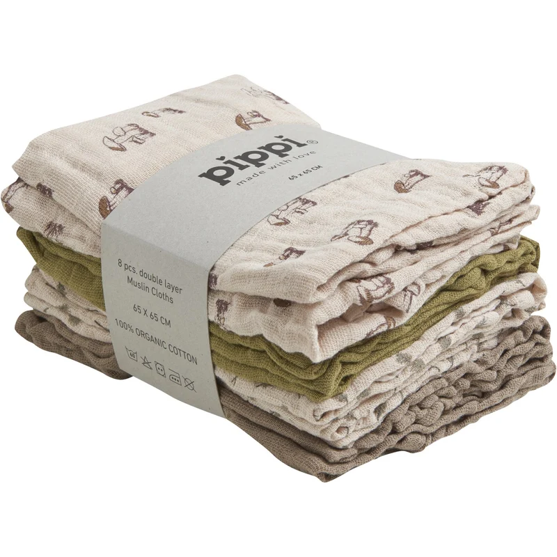 Pippi Sheer Bliss Cloth Muslin (8-Pack)
