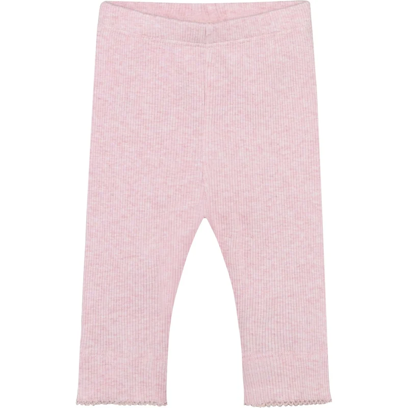 FIXONI Bleached Mauve Melange Leggings Melange Rib