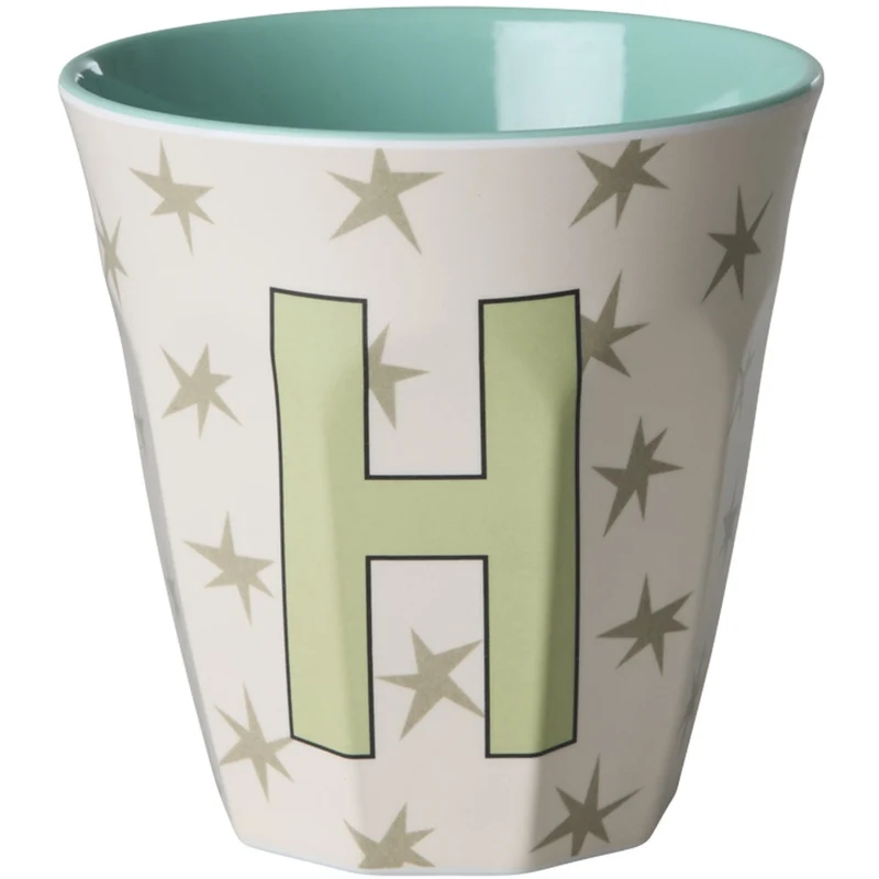 Rice Flowers Medium Melamin Kopp Med The Letter H