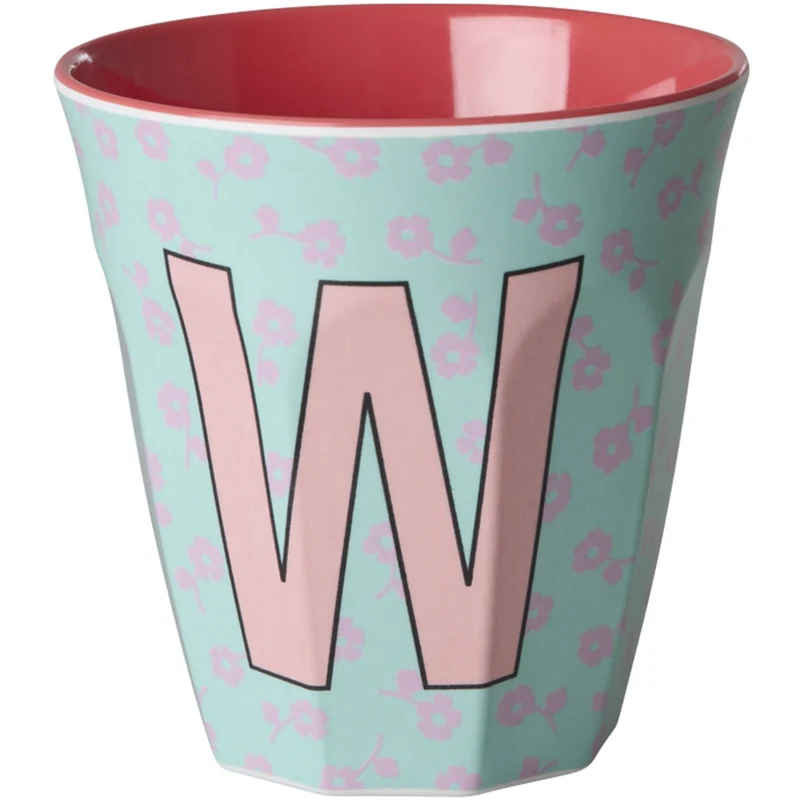 Rice Flowers Medium Melamin Kopp Med The Letter W