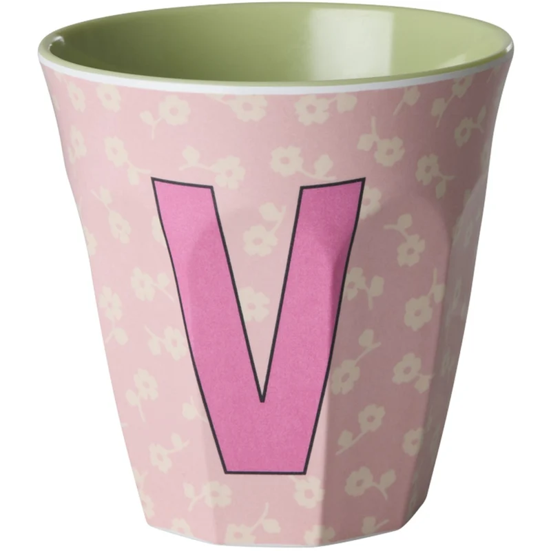 Rice Flowers Medium Melamin Kopp Med The Letter V