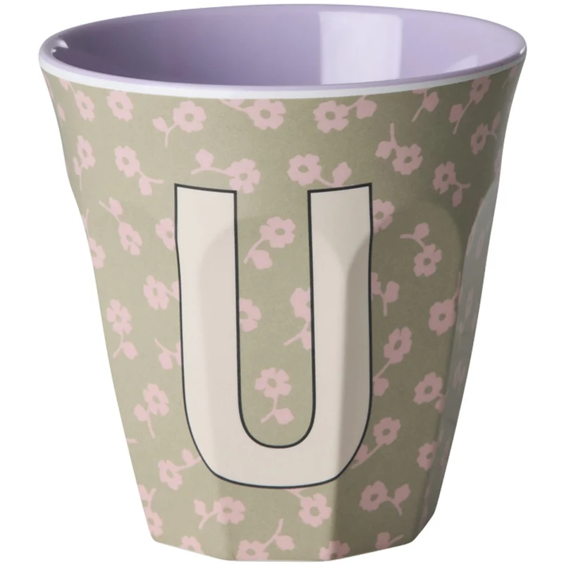 Rice Flowers Medium Melamin Kopp Med The Letter U