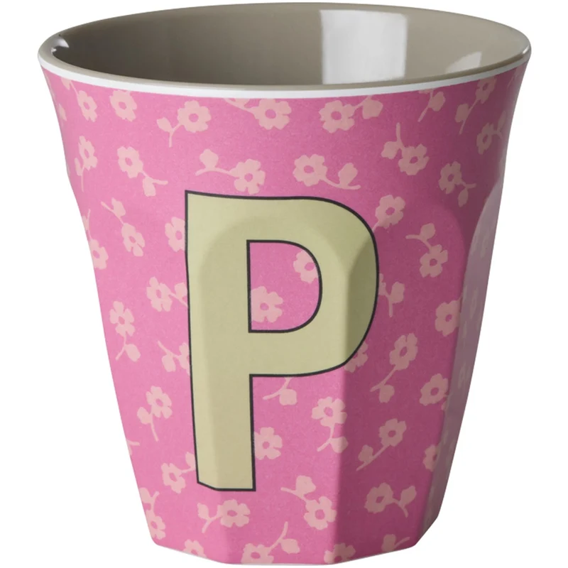 Rice Flowers Medium Melamin Kopp Med The Letter P