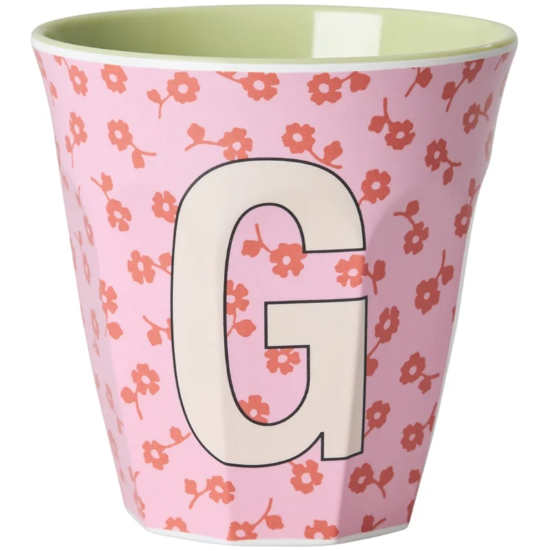 Rice Flowers Medium Melamin Kopp Med The Letter G