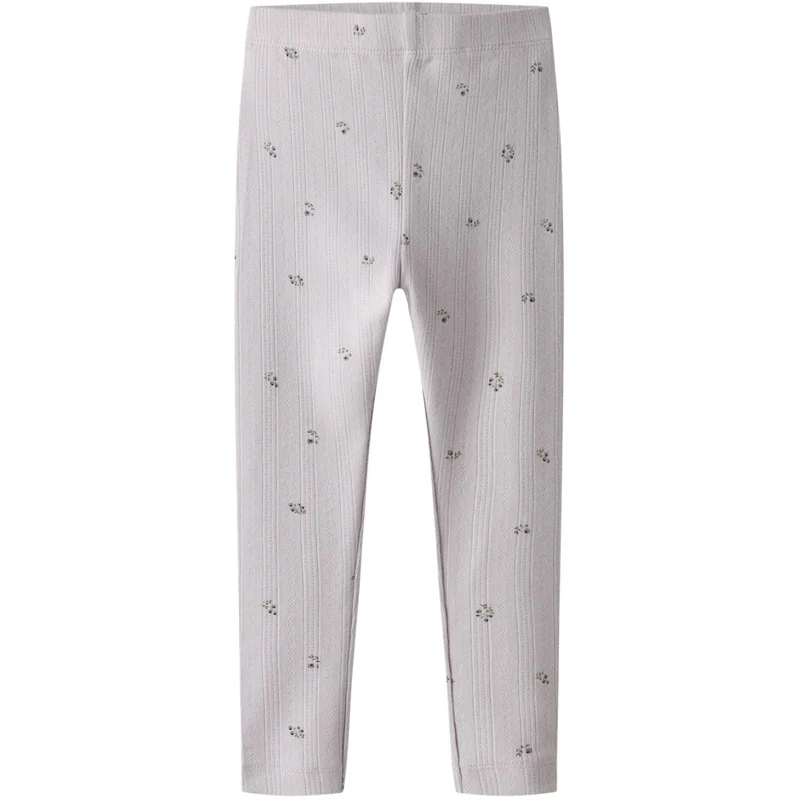 Name It Lilac Marble Nmfberries Slim Leggings