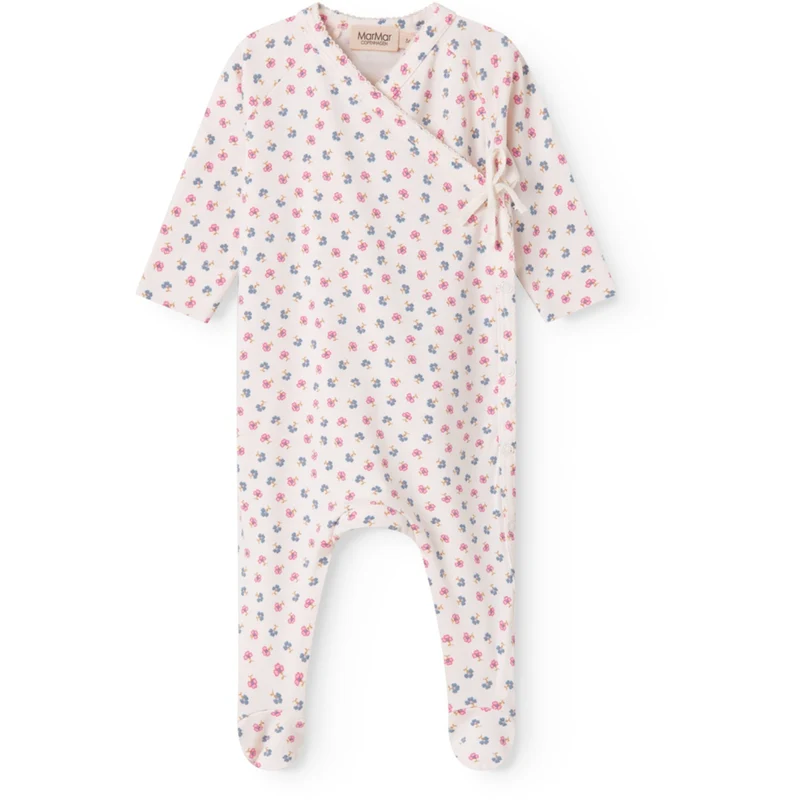MarMar Newborn Modal Smooth Print Mini Flower Rubetta Heldrakt