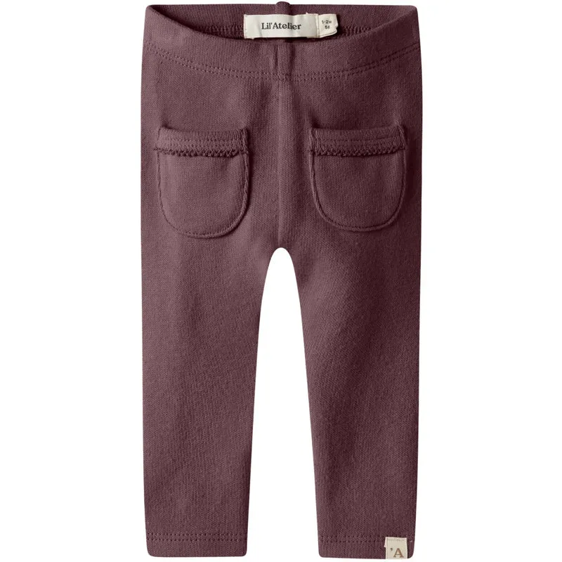 Lil'Atelier Catawba Grape Nbfthora Huk Slim Leggings Lil