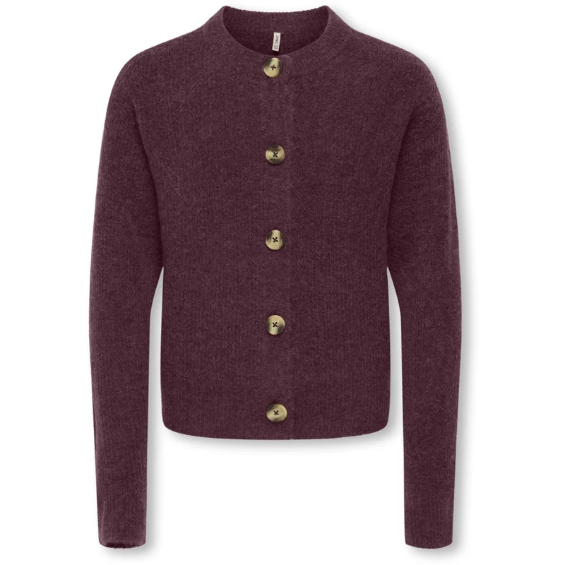 kids ONLY Winetasting Melange Kogcamilla O-Neck L/S Cardigan Knt