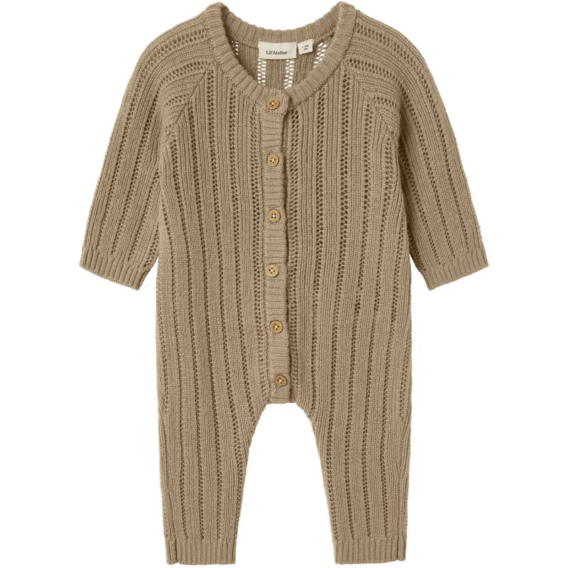 Lil'Atelier Tigers Eye Nbmnomo Ull Strikk Drakt Lil