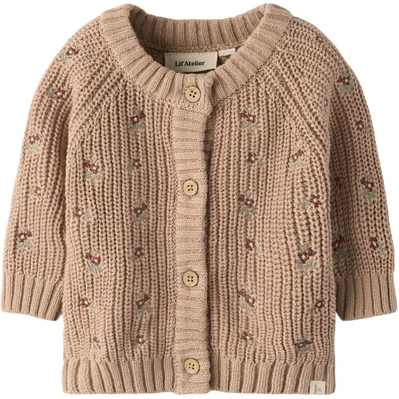 Lil'Atelier Roebuck Nbfemlen Emb Ao Ls Strikk Card Lil