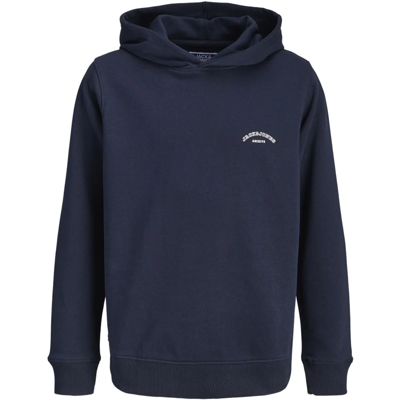Jack & Jones Junior Navy Blazer Jjcollege Logo Sweat Hette Jnr