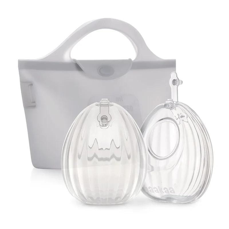Haakaa Clear Shell Wearable Brest Pump Including Steriliser Bag 2-Pakning 75ml