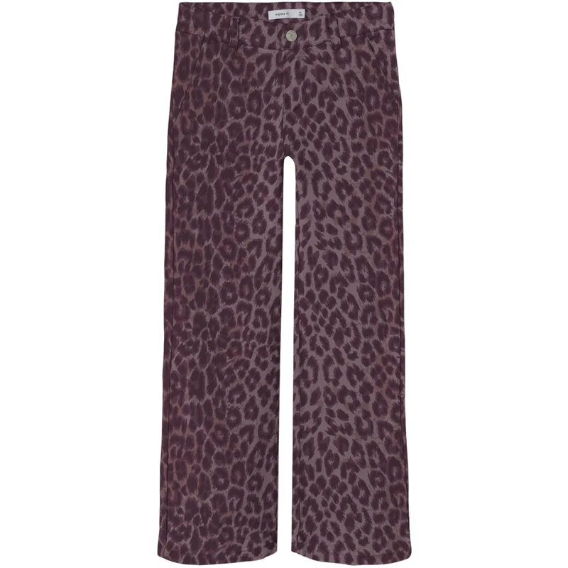 Name It Burgundy Leo Nkfrose Wide Leo Twill Bukser 4002-Td R