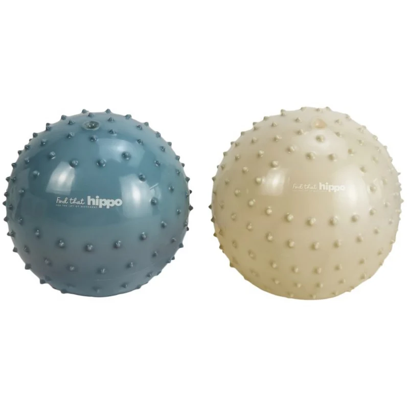 Find that Hippo Sanse-Bolde - Sett Med 2 Stk., Farver Metallic Blue & Khaki
