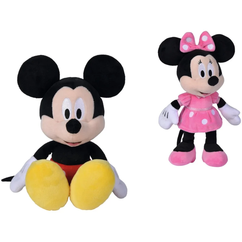 Simba Toys Disney Mikke eller Minnie Mus Teddy Bear (20 cm) asst.