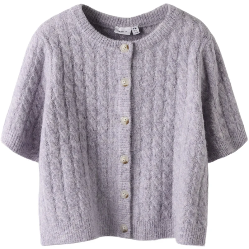 Name It Heirloom Lilac Nmfnalisa Ss Loose Strikk Card Lnoos