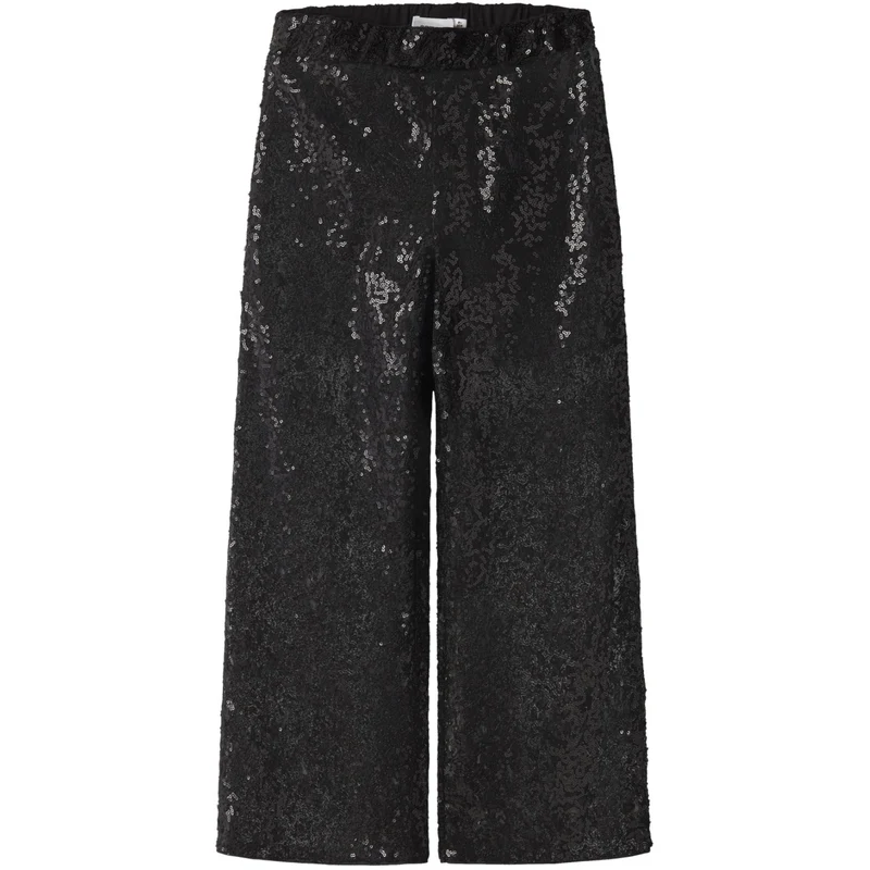 Name It Black Nkfrokia Wide Lace Bukser