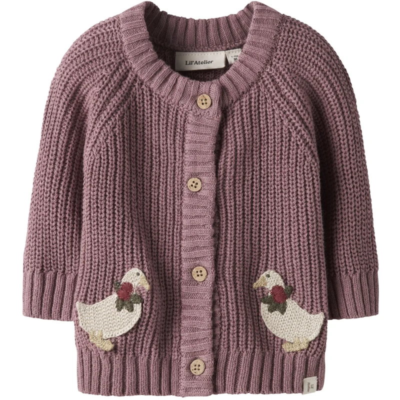 Lil'Atelier Nostalgia Rose Nbfemlen Lak Ls Strikk Card Lil