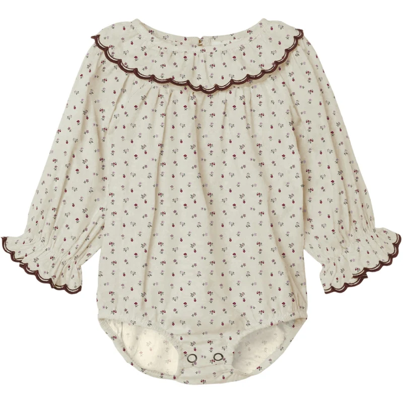 Lil'Atelier Turtledove Red Dahlia Nbfrasia Ls Loose Body Skjorte Lil