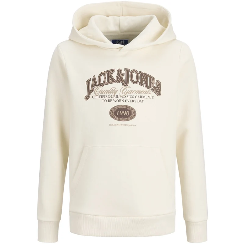 Jack & Jones Junior Antique White Jjari Branding Sweat Hette Jnr
