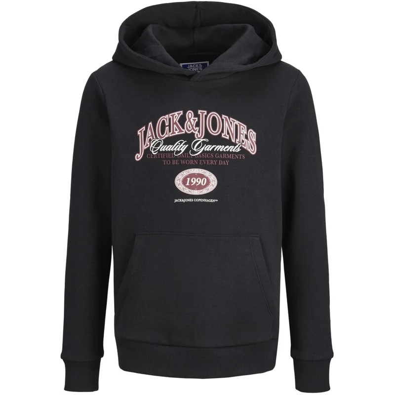 Jack & Jones Junior Black Jjari Branding Sweat Hette Jnr