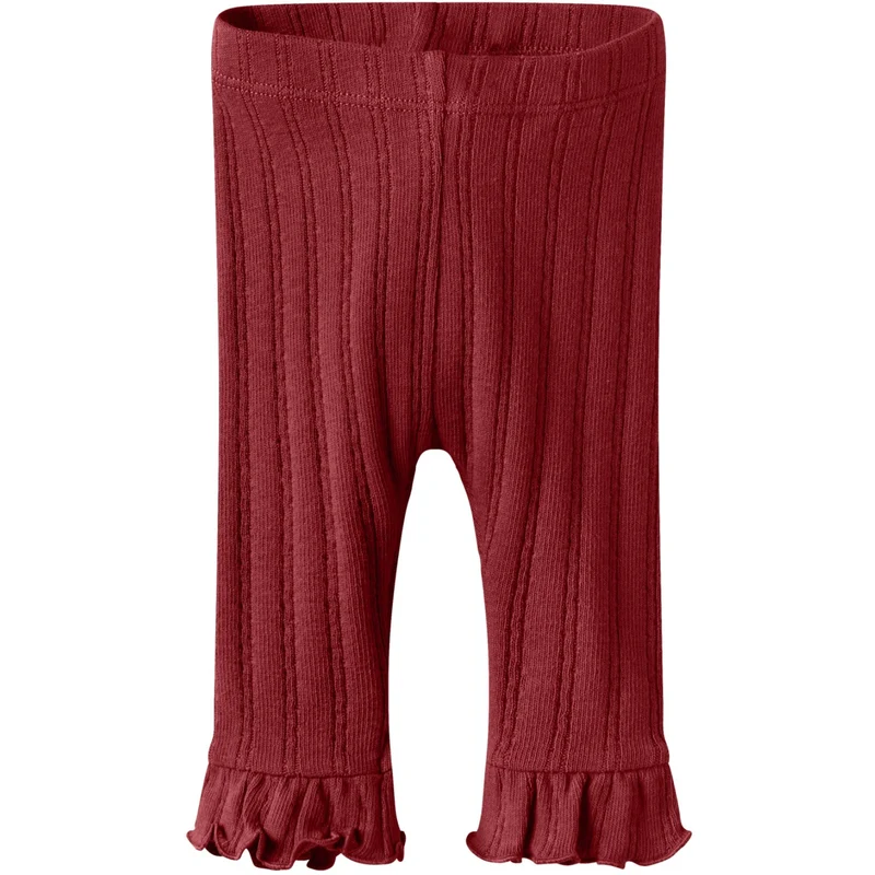 Lil'Atelier Red Dahlia Nbfrita Sig Slim Leggings Lil