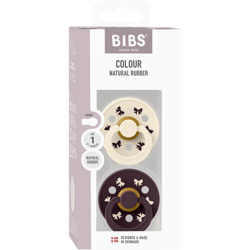 Bibs Ivory/Plum Smokk Colour Holiday Bue 2-Pakning Latex