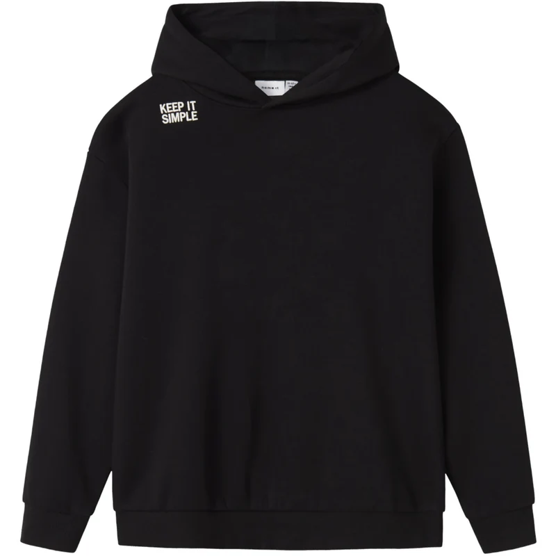 Name It Black Nkmbronx Ls Rlx Swe Bru Wh Bf